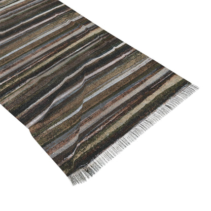 The Studio Scarf - Rustic Stripe, Terra