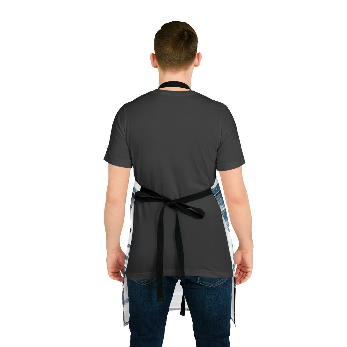 The Maker's Apron - Rustic Stripe, Marina
