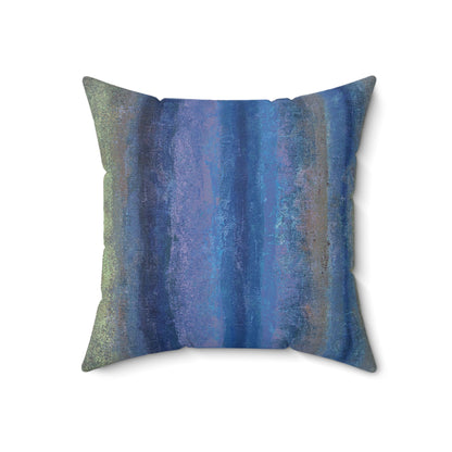 The Faux Suede Pillow - Rustic Stripe, Lakeshore