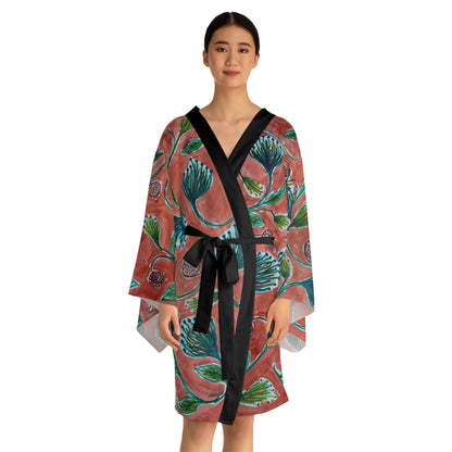 The Chroma Kimono - Vine Entwine, Carmine