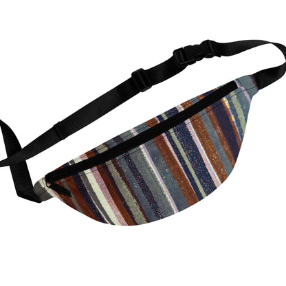 The Artsy Fanny - Rustic Stripe, Rust and Steel