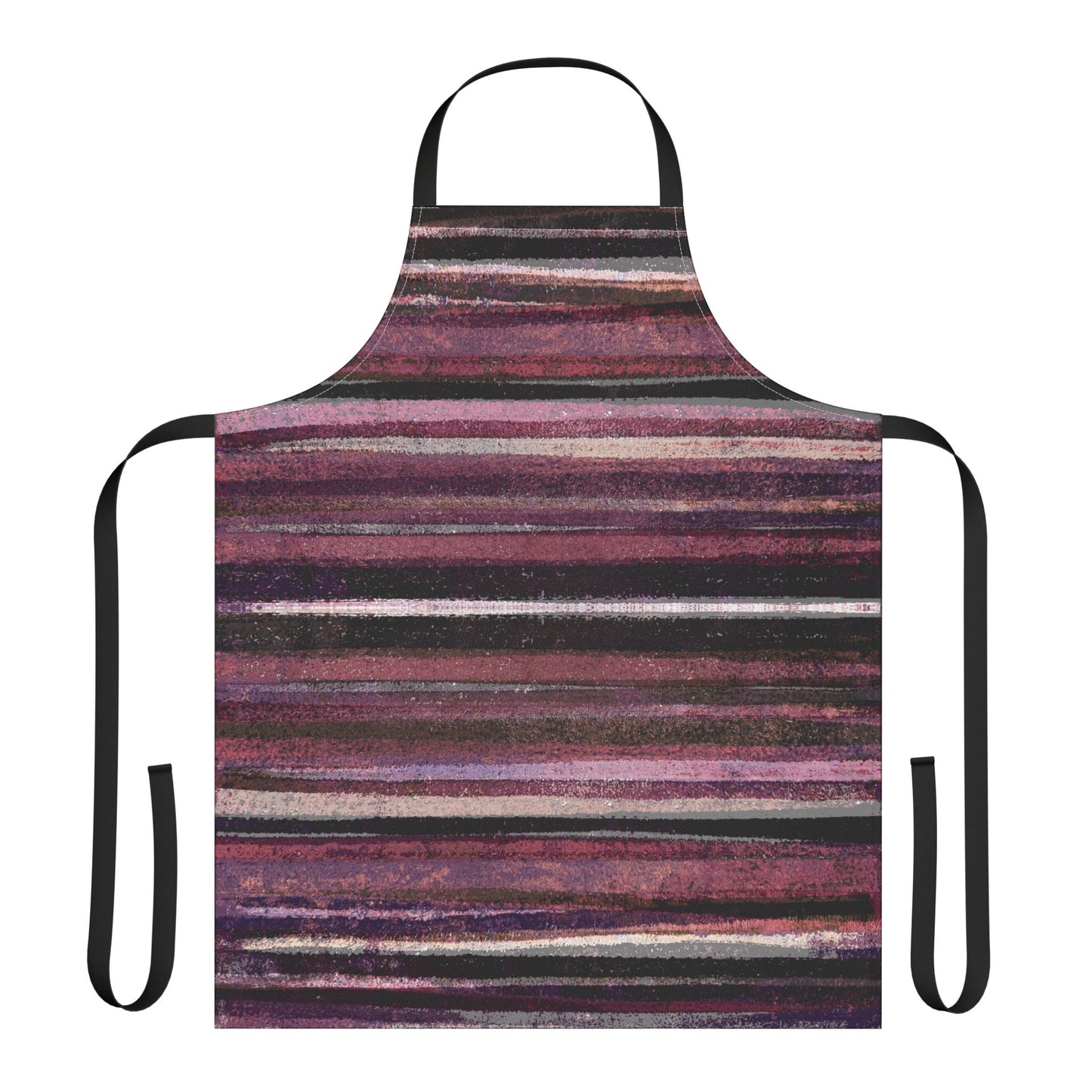 The Maker's Apron - Rustic Stripe, Blackberry