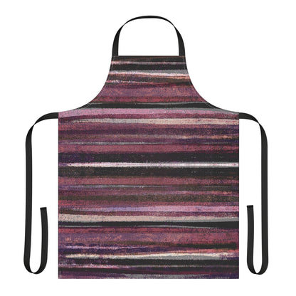 The Maker's Apron - Rustic Stripe, Blackberry