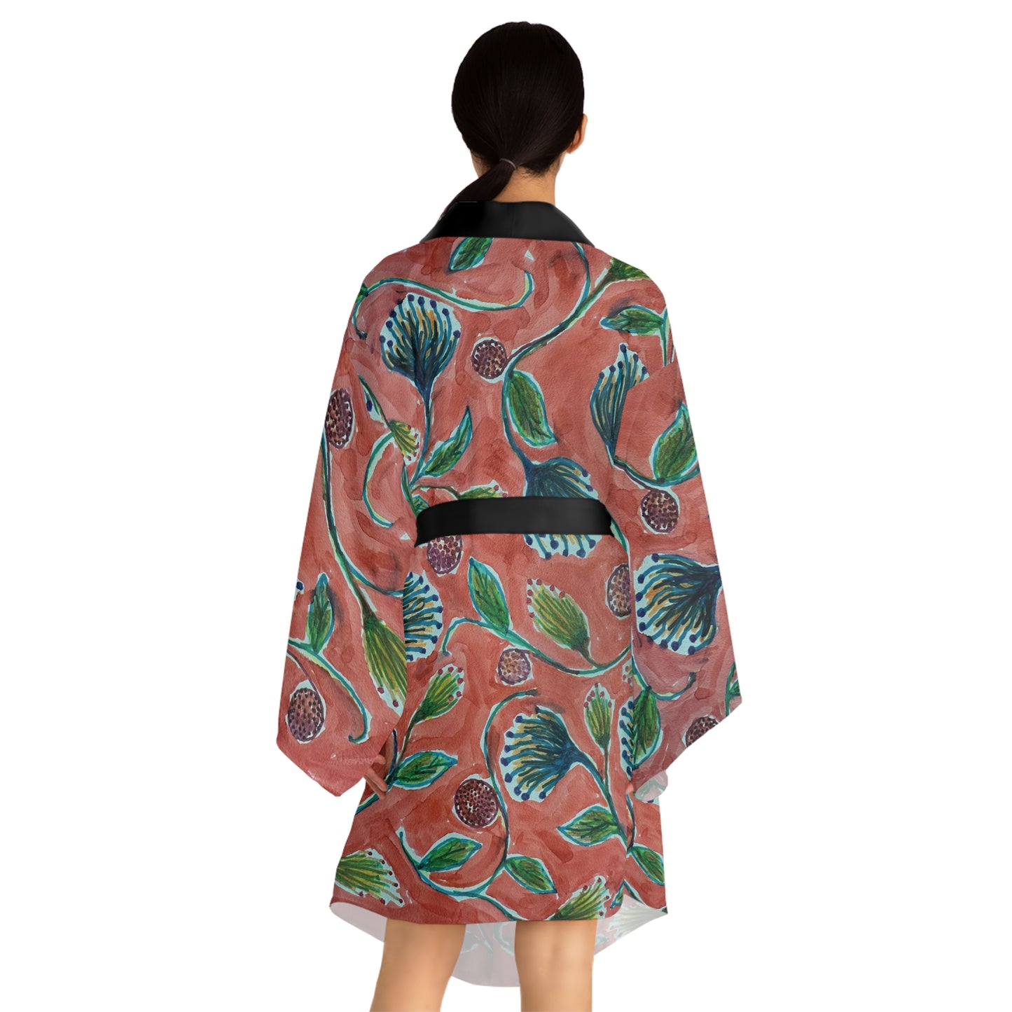 The Chroma Kimono - Vine Entwine, Carmine