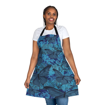 The Maker's Apron - Blue Butterflies