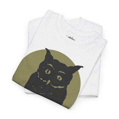 Owl Illustration Tee - "Says Who"  Night Owl Graphic T-Shirt