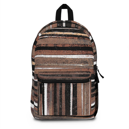 The Art On Your Back Pack - Rustic Stripe, Copper Hills